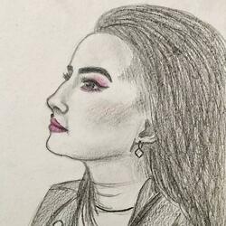 Девушка с розовым