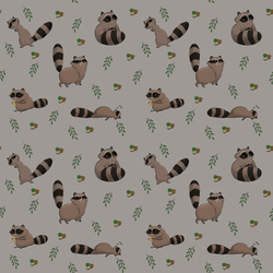 Бесшовный паттерн с енотами