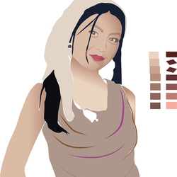 девушка дома