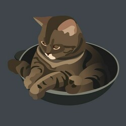  cat in a frying pan