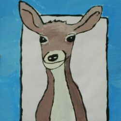 Портрет молодого олененка 