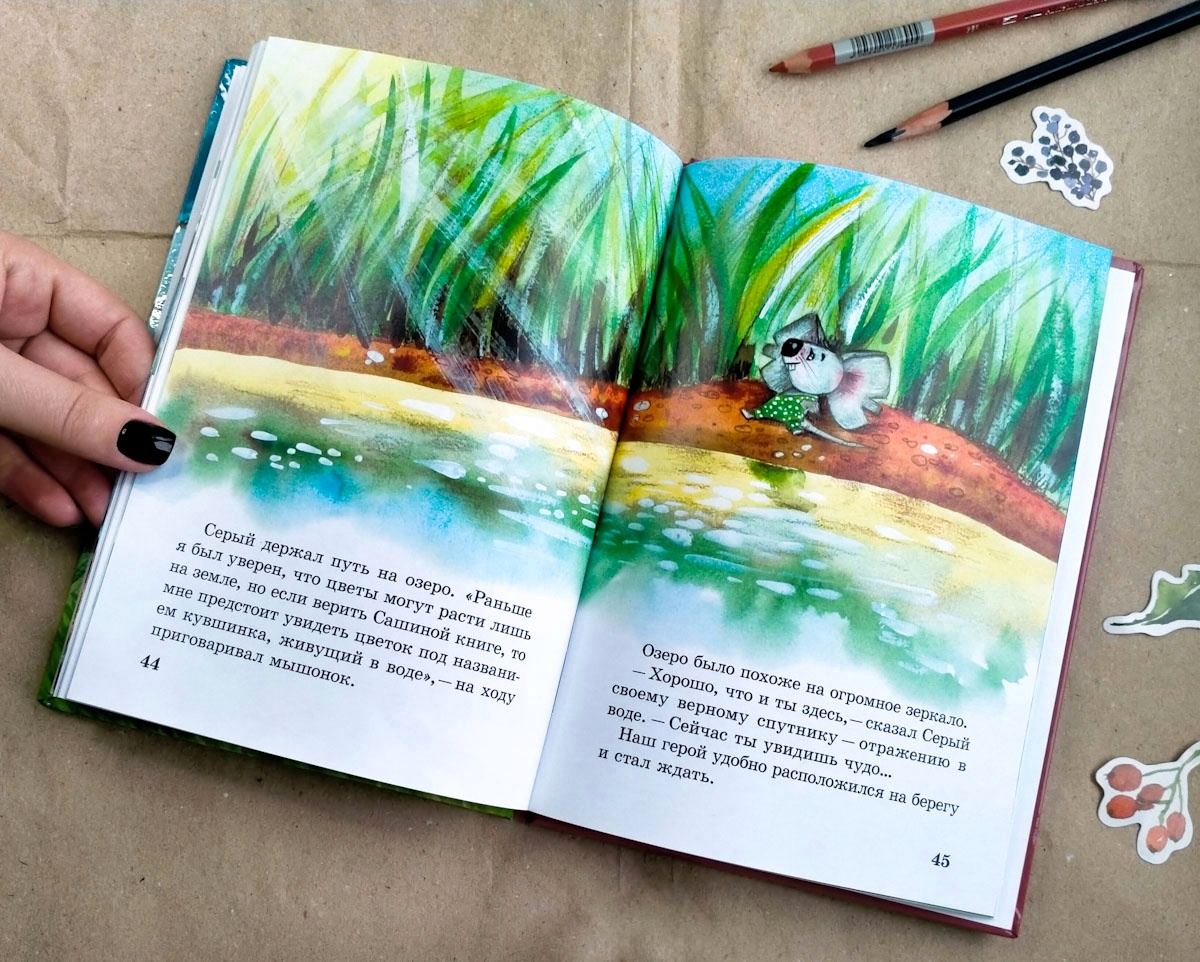 Детская книга отпетербургк с иллюстрациями разворот