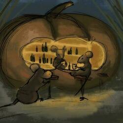 Ночной бар в тыкве