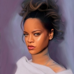 Digital art Rihanna