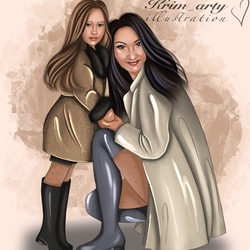 Мама с дочкой 