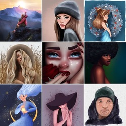 Стилизованные портреты