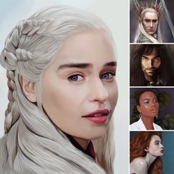 Портреты в реалистичном стиле