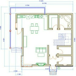 план 1-ого этажа