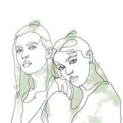 Портрет подруг