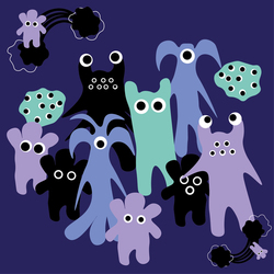 Векторные персонажи монстры