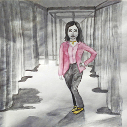 Woman in the hallway №1