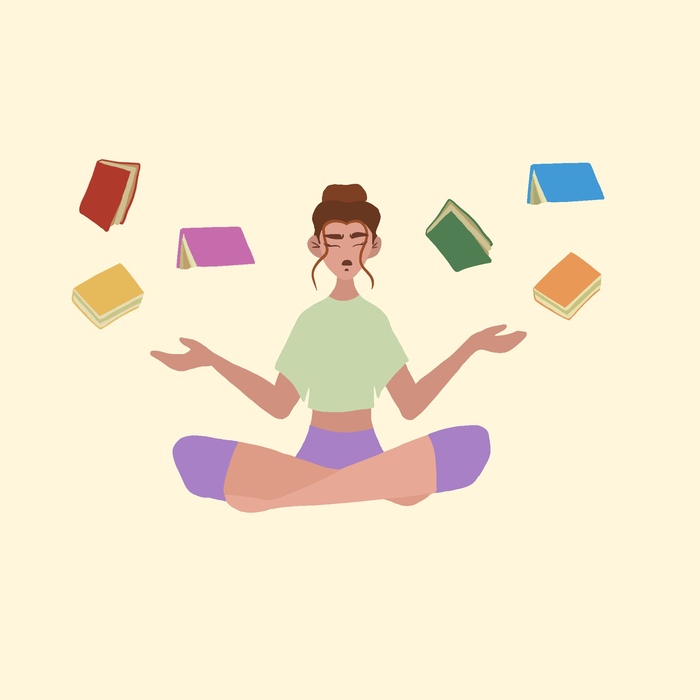 Иллюстрация Левитация в стиле 2d | Illustrators.ru