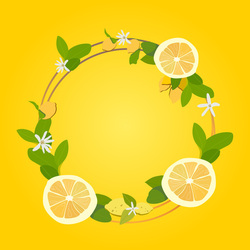 Фон с лимонами