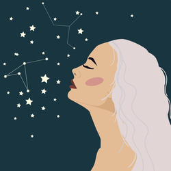 Девушка и звезды