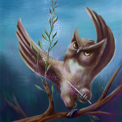 Сова Волшебник-ботаник