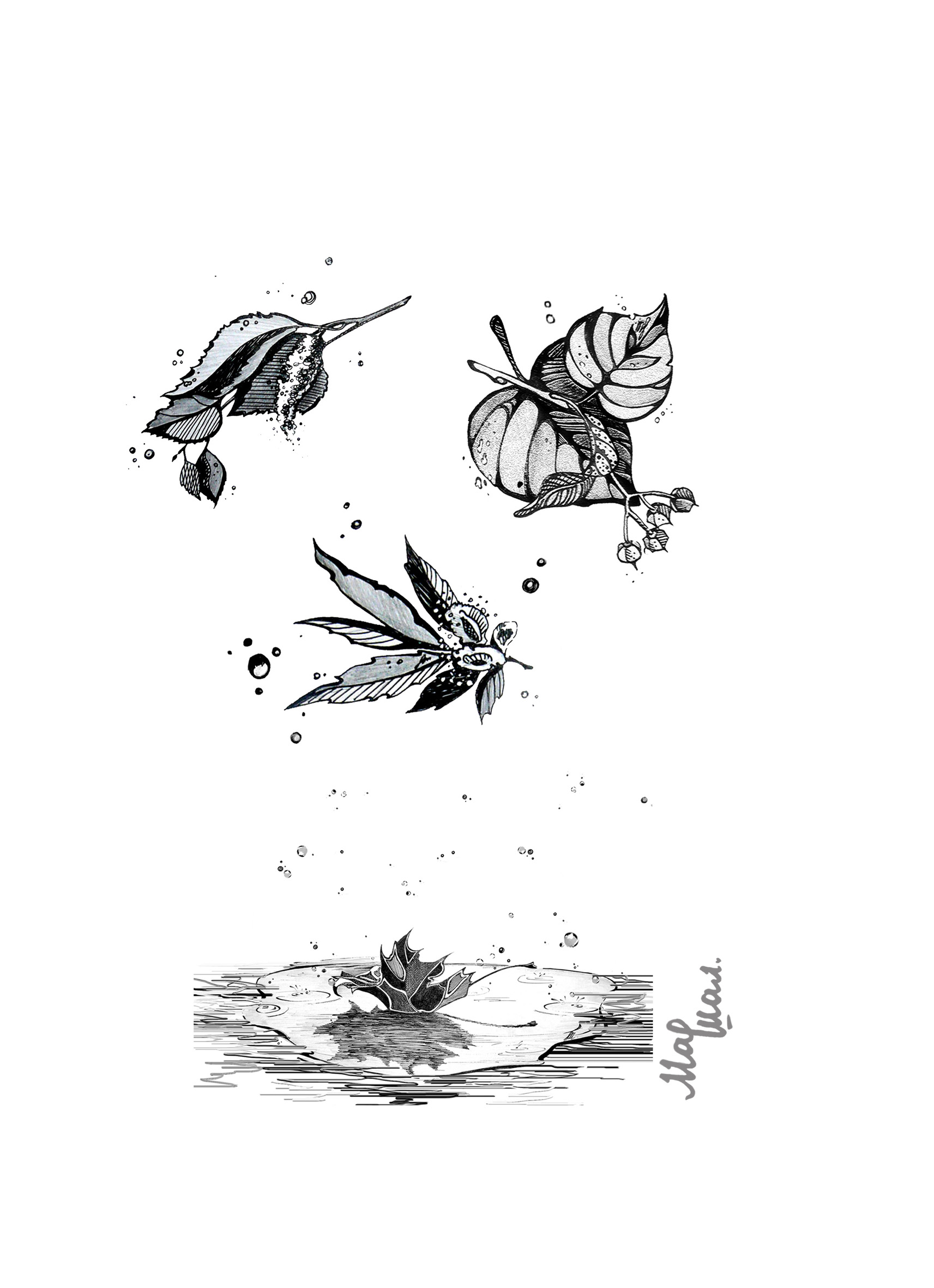 Графические миниатюры для оформления листов с текстом.