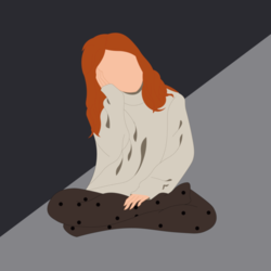 Девочка в векторной графике