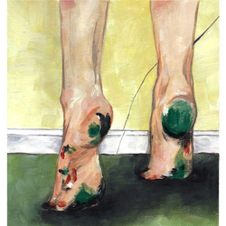 Ноги в краске