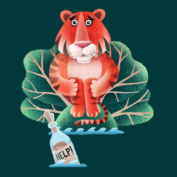 Иллюстрация для конкурса "Спаси амурского тигра"
