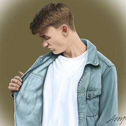 Парень в джинсовке