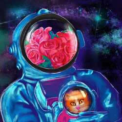 С котиком в космос