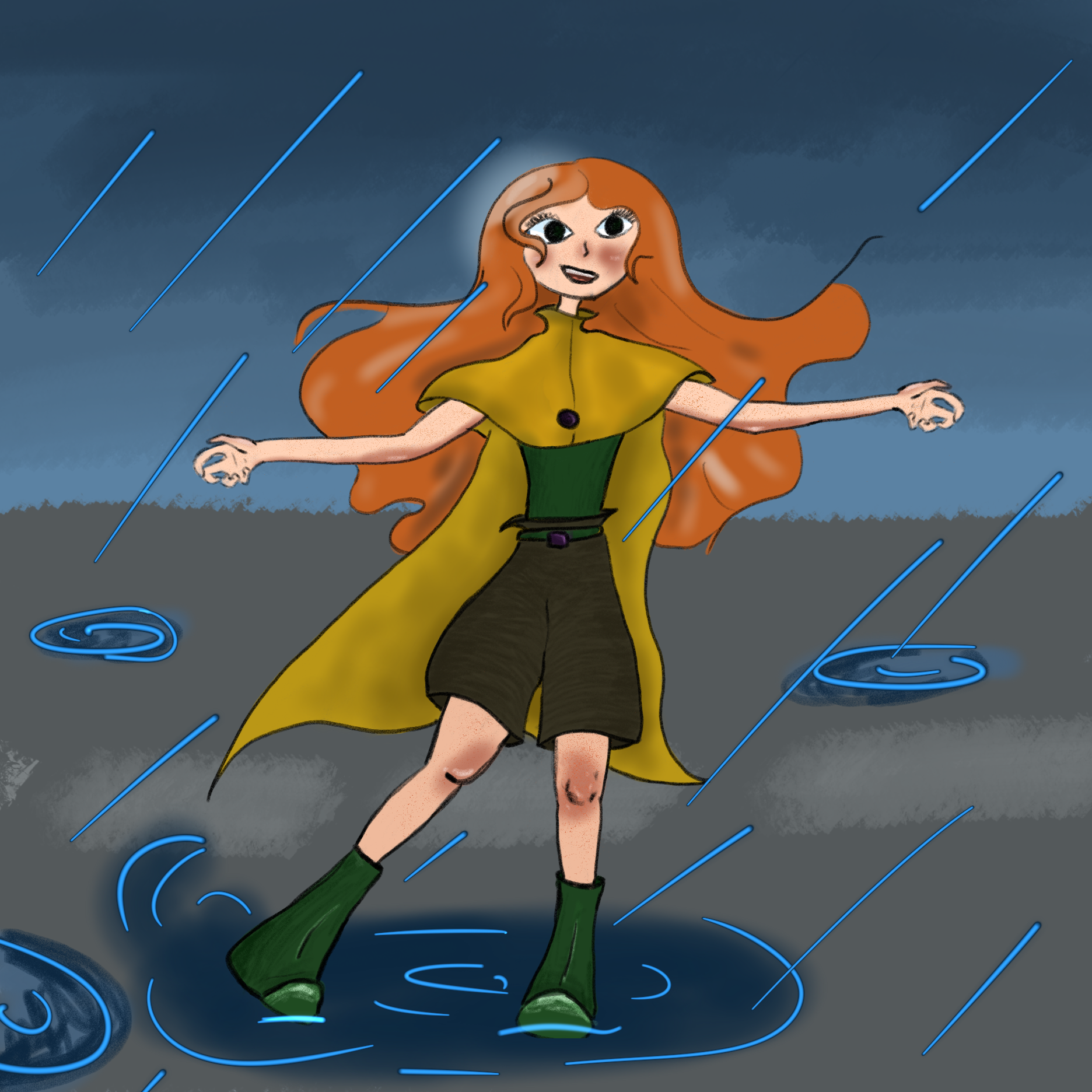 Вот такой дождливый арт.