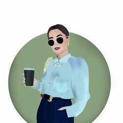 Иллюстрация девушки 