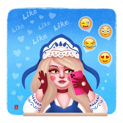 Modern Russian Doll in social media 