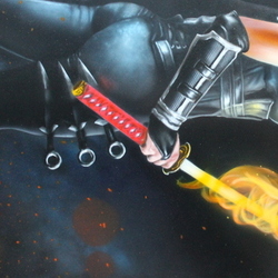 ниндзя ... дипломная работа в школе аэрографии