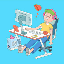 Geek with Broken heart