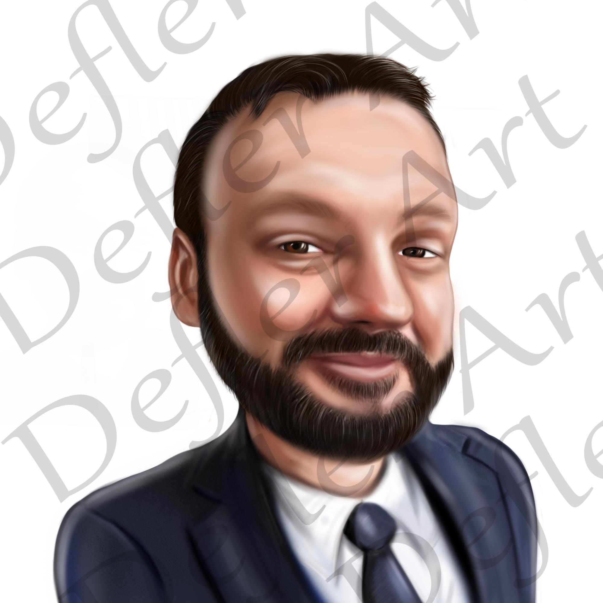 Иллюстрация Цифровой портрет / шарж по фото под заказ в стиле