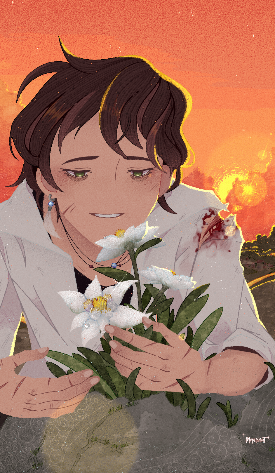 Иллюстрация к сказке "Так поёт душа цветов".* ੈ✩‧₊˚