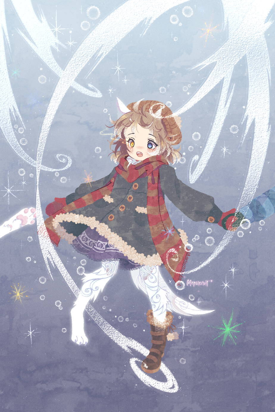 Иллюстрация к сказочной трилогии "Лунные Волчата".