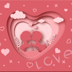 Любовь paper cut