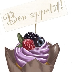 Food illustration .sweets 