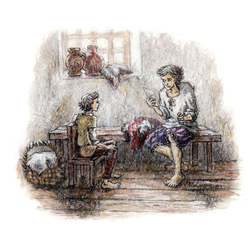 Иллюстрация к детской книге "Кеес, адмирал тюльпанов"