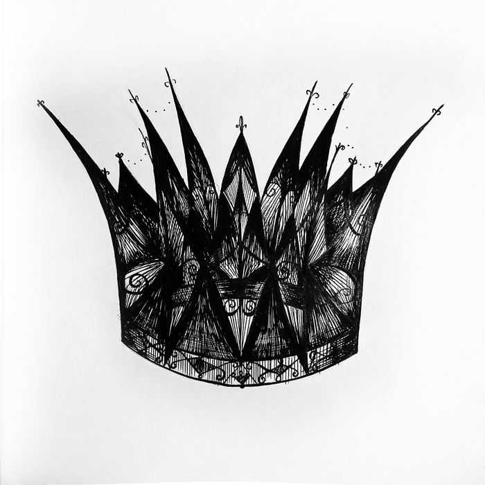 Иллюстрация Черная корона в стиле готический | Illustrators.ru
