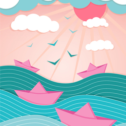 Бумажные кораблики