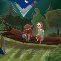 летний ветерок проходит по волосам