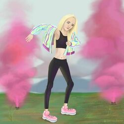 резкая девочка 