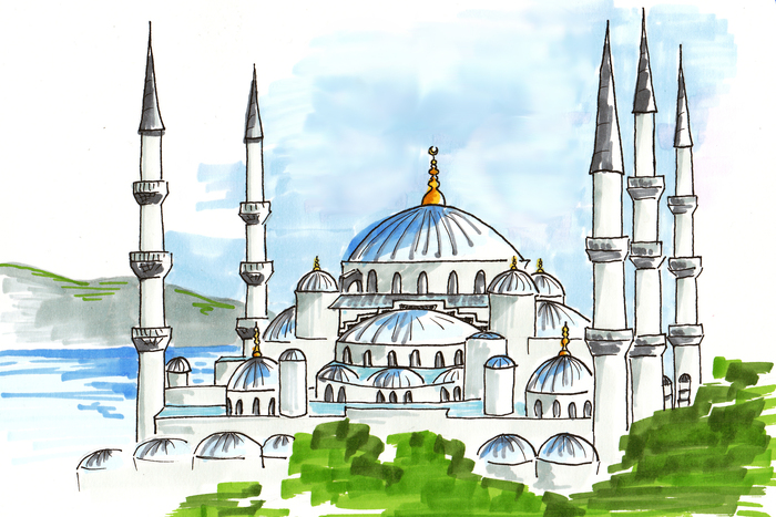 Мечеть для срисовки