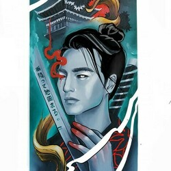 Самурай.Эскиз к татуировке