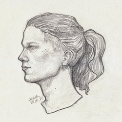 Кот в профиль