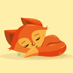 Иллюстрация лисёнка 