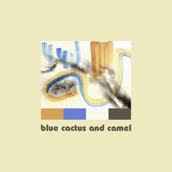 blue cactus and camel