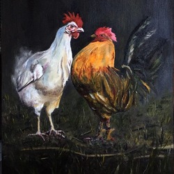 Петухи на стрелке