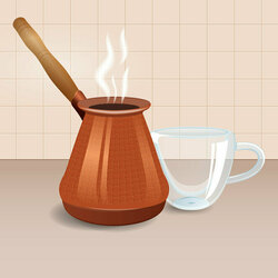 Джезва и чашка