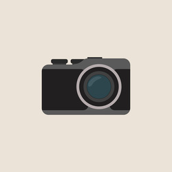Photo camera in a flat style