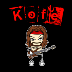 Лого-персонаж для музыкальной группы KOFE