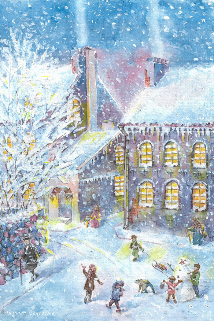 Иллюстрация Илюстрация к сказке Г.Х.Андерсена "Снежная